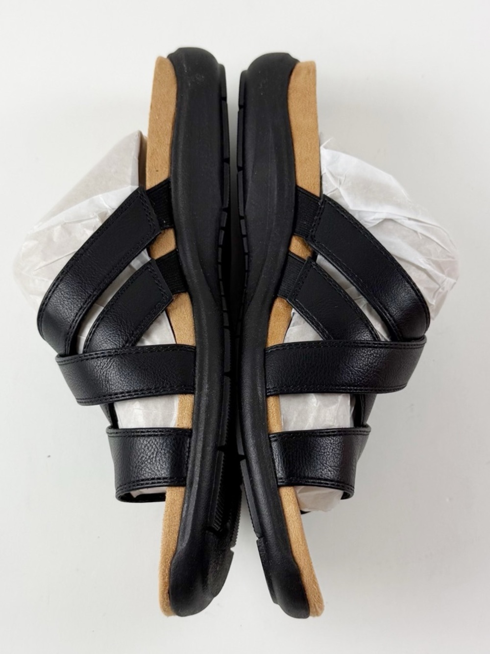 Easy Spirit Westly Strappy Slip-On Sandals Womens 10M Black Smooth NWT - Picture 7 of 11